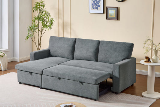 Brompton Grey Corner Sofa Bed