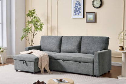 Brompton Grey Corner Sofa Bed