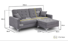 Load image into Gallery viewer, Brook Corner Storage Sofa Bed
