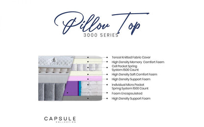 Capsule 3000 Pilow Top Mattress