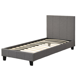 Milan Grey Fabric Bed Frame